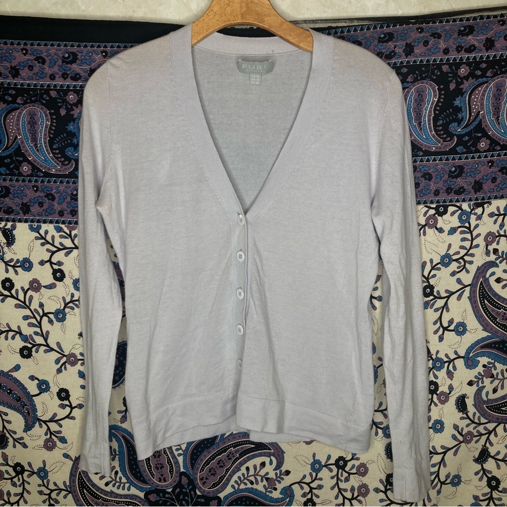 Pure collection cotton cardigan